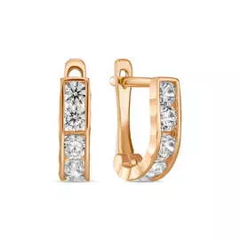 Серьги c фианитами