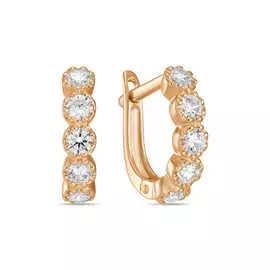 Серьги c фианитами