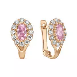 Серьги c фианитами