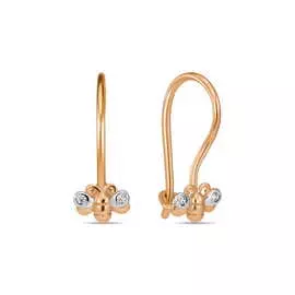 Серьги c фианитами