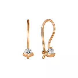 Серьги c фианитами