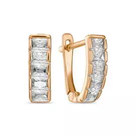 Серьги c фианитами