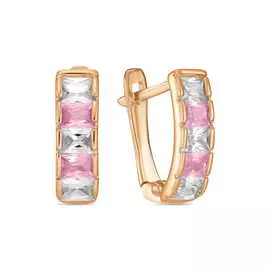 Серьги c фианитами