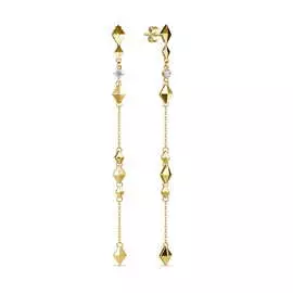 Серьги c фианитами