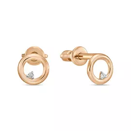 Серьги c фианитами