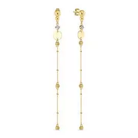 Серьги c фианитами