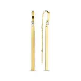 Серьги c фианитами