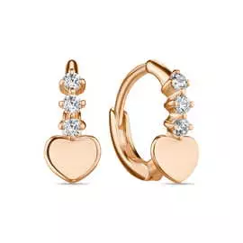 Серьги c фианитами