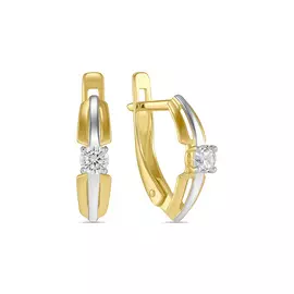 Серьги c фианитами