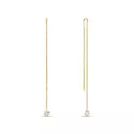 Серьги c фианитами