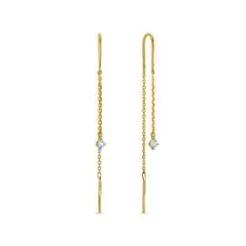 Серьги c фианитами