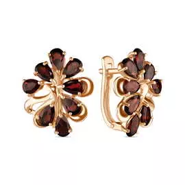 Серьги c гранатами