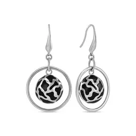 Серьги c пластиком