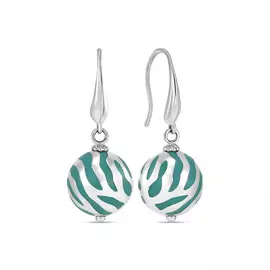 Серьги c пластиком