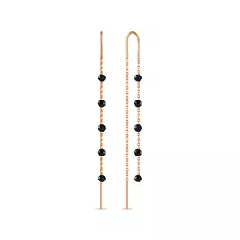 Серьги c пластиком