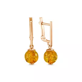 Серьги c янтарем