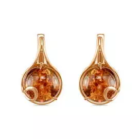 Серьги c янтарем