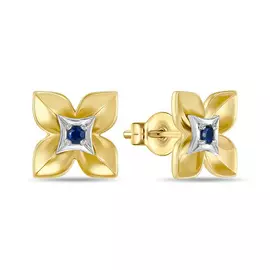 Серьги c сапфирами