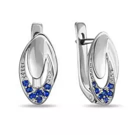 Серьги c сапфирами