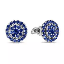 Серьги c сапфирами