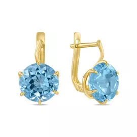 Серьги c топазами