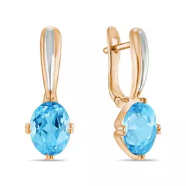 Серьги c топазами