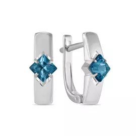 Серьги c топазами