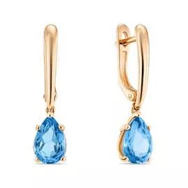 Серьги c топазами