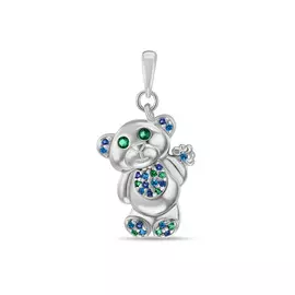 Серебряная подвеска c фианитами