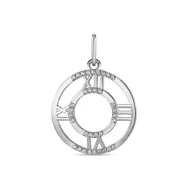 Серебряная подвеска c фианитами