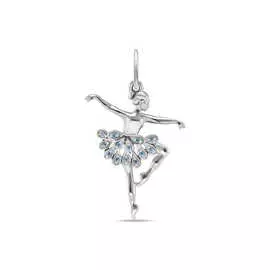 Серебряная подвеска c фианитами