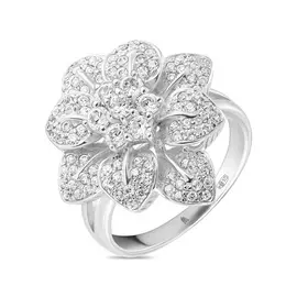 Серебряное кольцо c фианитами