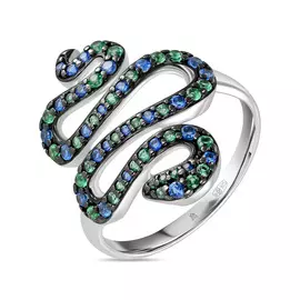 Серебряное кольцо c фианитами