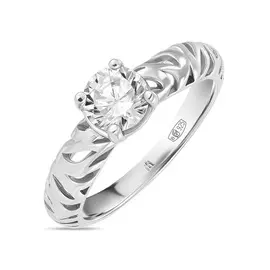 Серебряное кольцо c фианитом