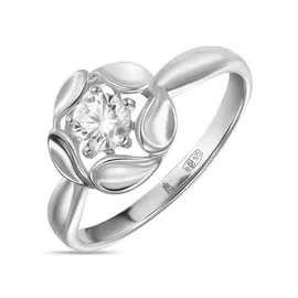 Серебряное кольцо c фианитом