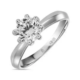 Серебряное кольцо c фианитом