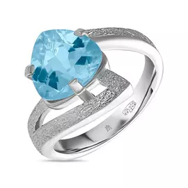 Серебряное кольцо c топазом