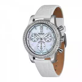 Серебряные часы c фианитами