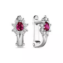 Серебряные Серьги c фианитами