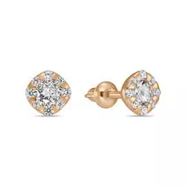 Серебряные Серьги c фианитами