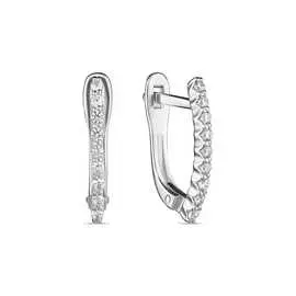 Серебряные Серьги c фианитами