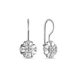 Серебряные Серьги c фианитами