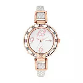 Стальные часы c сваровски