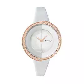 Стальные часы c сваровски