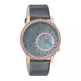 Стальные часы c сваровски