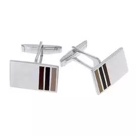 Серебряные запонки c эмалью