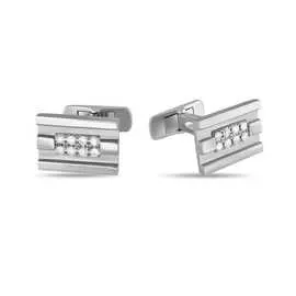 Золотые Запонки c бриллиантами