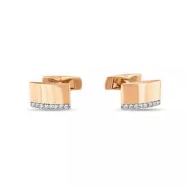 Запонки c фианитами