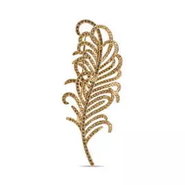 Золотая брошь c бриллиантами