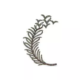 Золотая брошь c бриллиантами